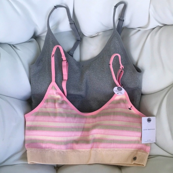 Lucky Brand Other - Lucky Brand Seamless Comfort BRA 💗 Sz L Pink Beige